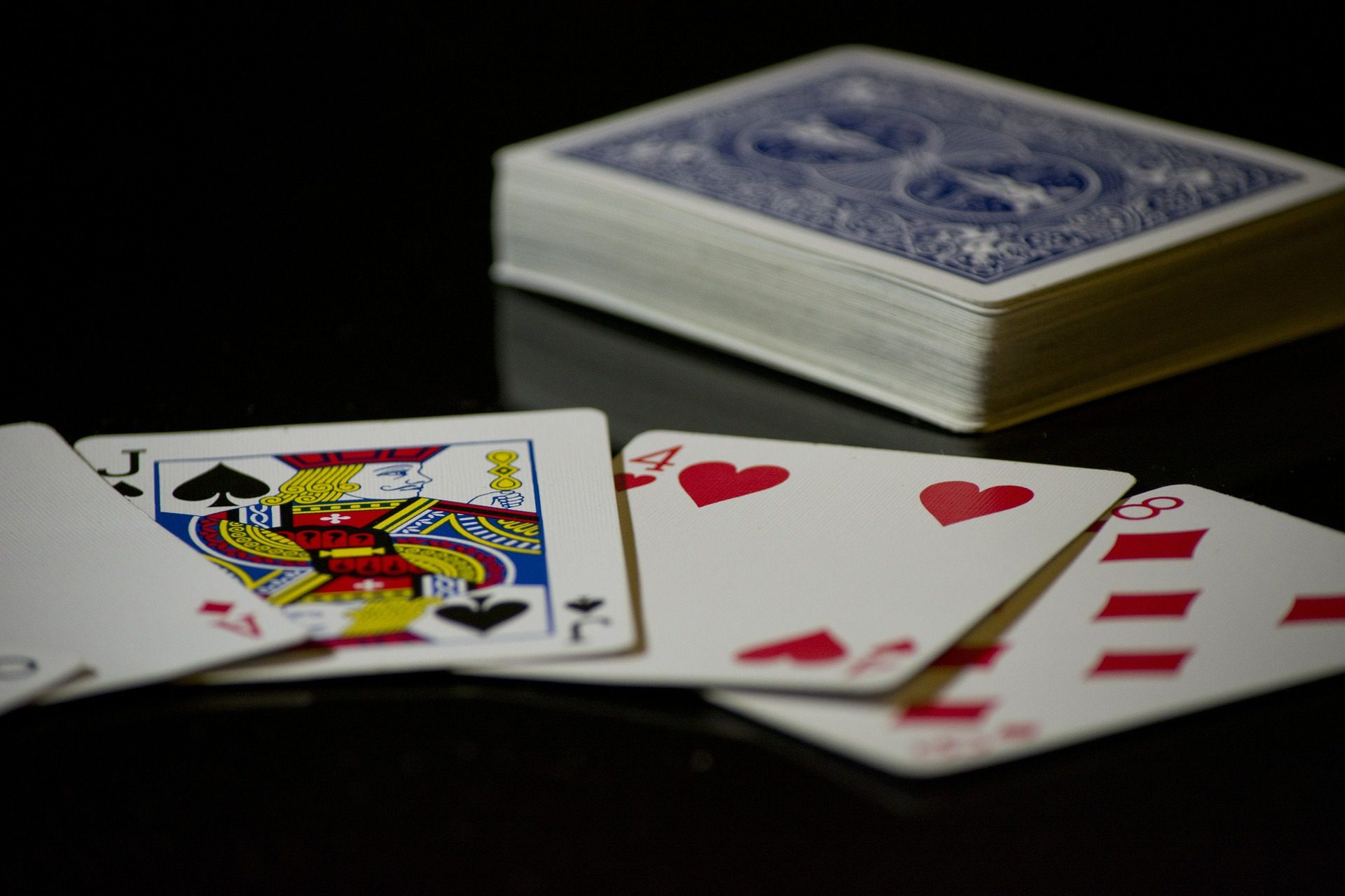 Ein Stapel Spielkarten